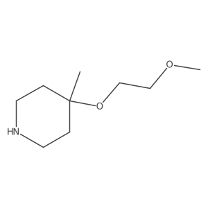 4-(2-Methoxyethoxy)-4-methylpiperidine结构式