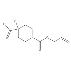 4-Hydroxy-1-[(prop-2-en-1-yloxy)carbonyl]piperidine-4-carboxylic acid Structure