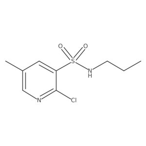 2-chloro-5-methyl-N-propylpyridine-3-sulfonamide结构式