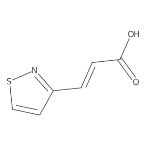 (2E)-3-(1,2-thiazol-3-yl)prop-2-enoic acid Structure