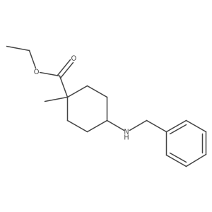 Ethyl 4-(benzylamino)-1-methylcyclohexanecarboxylate Structure