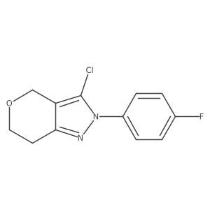 3-Chloro-2-(4-fluorophenyl)-2,4,6,7-tetrahydropyrano[4,3-c]pyrazole Structure