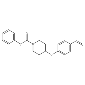 4-[1-(Anilinocarbonyl)piperidin-4-yloxy]benzaldehyde Structure