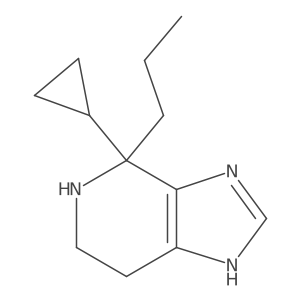 4-cyclopropyl-4-propyl-3H,4H,5H,6H,7H-imidazo[4,5-c]pyridine结构式