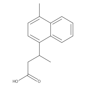 3-(4-Methylnaphthalen-1-yl)butanoic acid结构式