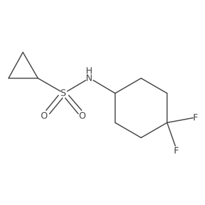 N-(4,4-difluorocyclohexyl)cyclopropanesulfonamide结构式