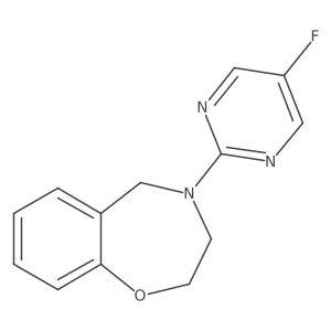 4-(5-Fluoropyrimidin-2-yl)-2,3,4,5-tetrahydrobenzo[f][1,4]oxazepine Structure