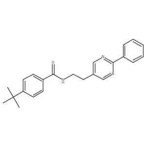 4-(tert-butyl)-N-(2-(2-phenylpyrimidin-5-yl)ethyl)benzamide结构式