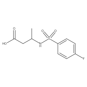 3-[[(4-Fluorophenyl)sulfonyl]amino]butanoic acid Structure