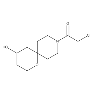 2-Chloro-1-(4-hydroxy-1-oxa-9-azaspiro[5.5]undecan-9-yl)ethan-1-one Structure