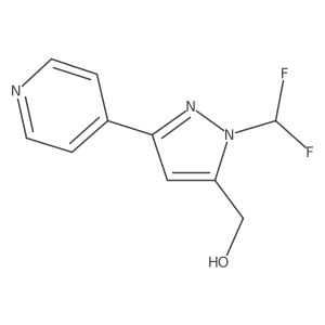 (1-(difluoromethyl)-3-(pyridin-4-yl)-1H-pyrazol-5-yl)methanol Structure