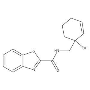 N-[(1-hydroxycyclohex-2-en-1-yl)methyl]-1,3-benzothiazole-2-carboxamide Structure