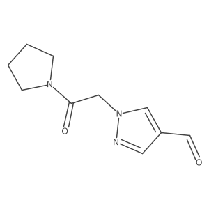 1-[2-oxo-2-(pyrrolidin-1-yl)ethyl]-1H-pyrazole-4-carbaldehyde Structure