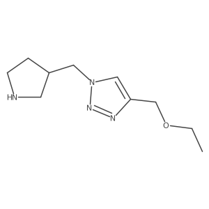 4-(ethoxymethyl)-1-(pyrrolidin-3-ylmethyl)-1H-1,2,3-triazole Structure