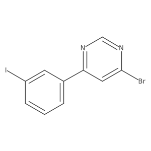 4-Bromo-6-(3-iodophenyl)pyrimidine结构式