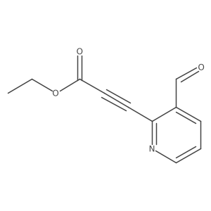 Ethyl 3-(3-formylpyridin-2-yl)prop-2-ynoate Structure
