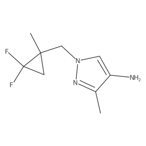 1-[(2,2-difluoro-1-methylcyclopropyl)methyl]-3-methyl-1H-pyrazol-4-amine Structure