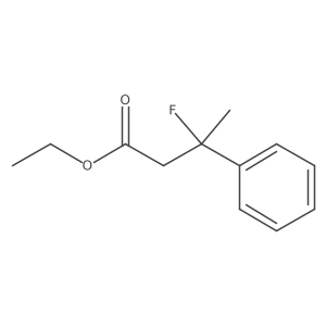 Ethyl 3-fluoro-3-phenylbutanoate结构式