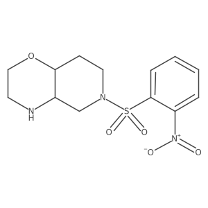 6-(2-nitrobenzenesulfonyl)-octahydro-2H-pyrido[4,3-b][1,4]oxazine Structure