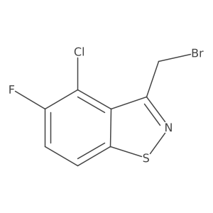 3-(Bromomethyl)-4-chloro-5-fluoro-1,2-benzothiazole Structure