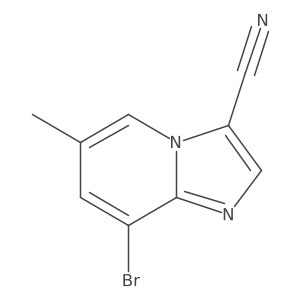 8-Bromo-6-methylimidazo[1,2-a]pyridine-3-carbonitrile结构式