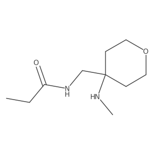 N-{[4-(methylamino)oxan-4-yl]methyl}propanamide结构式