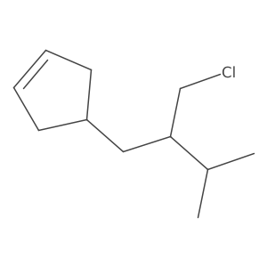 4-[2-(Chloromethyl)-3-methylbutyl]cyclopent-1-ene Structure