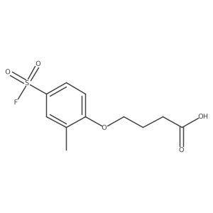 4-[4-(Fluorosulfonyl)-2-methylphenoxy]butanoic acid Structure