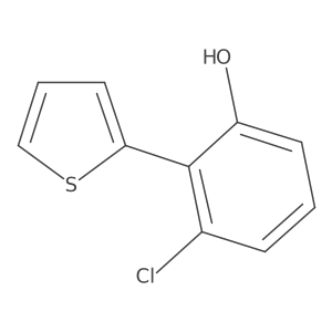 3-Chloro-2-(thiophen-2-yl)phenol Structure