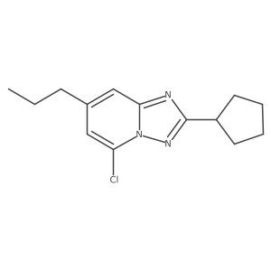 5-Chloro-2-cyclopentyl-7-propyl-[1,2,4]triazolo[1,5-a]pyridine结构式