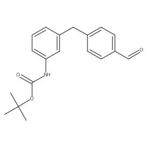 tert-Butyl (3-(4-formylbenzyl)phenyl)carbamate结构式