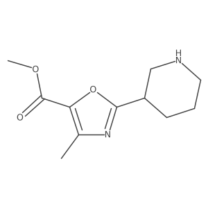 Methyl 4-methyl-2-(piperidin-3-yl)-1,3-oxazole-5-carboxylate Structure