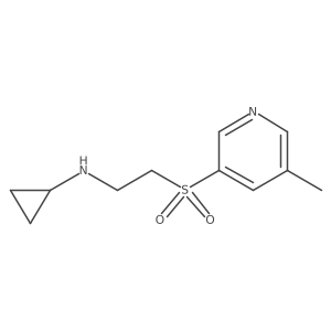 N-{2-[(5-methylpyridin-3-yl)sulfonyl]ethyl}cyclopropanamine Structure