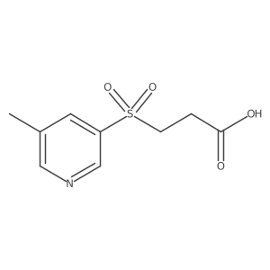 3-[(5-Methylpyridin-3-yl)sulfonyl]propanoic acid结构式