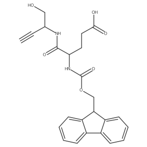 4-({[(9H-fluoren-9-yl)methoxy]carbonyl}amino)-4-[(1-hydroxybut-3-yn-2-yl)carbamoyl]butanoic acid Structure