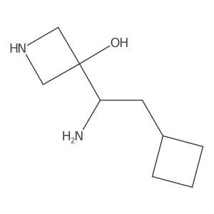 3-(1-Amino-2-cyclobutylethyl)azetidin-3-ol结构式
