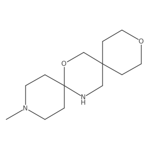 3-Methyl-7,12-dioxa-3,16-diazadispiro[5.2.5^{9}.2^{6}]hexadecane Structure