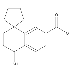 4'-amino-3',4'-dihydro-2'H-spiro[cyclopentane-1,1'-naphthalene]-7'-carboxylic acid Structure