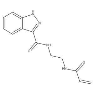 N-[2-(1H-indazol-3-ylformamido)ethyl]prop-2-enamide Structure
