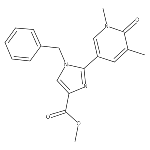 Methyl 1-benzyl-2-(1,5-dimethyl-6-oxo-1,6-dihydropyridin-3-yl)-1H-imidazole-4-carboxylate Structure