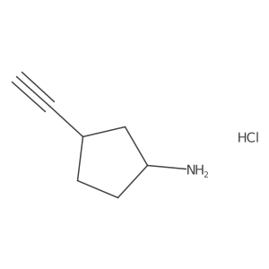 3-Ethynylcyclopentan-1-amine hydrochloride Structure