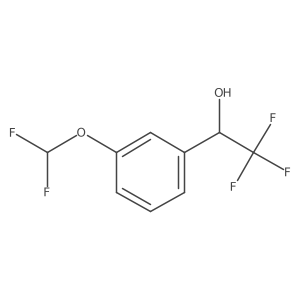 (1R)-1-[3-(difluoromethoxy)phenyl]-2,2,2-trifluoroethan-1-ol Structure