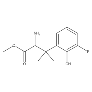 Methyl 2-amino-3-(3-fluoro-2-hydroxyphenyl)-3-methylbutanoate结构式