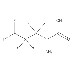 2-Amino-4,4,5,5-tetrafluoro-3,3-dimethylpentanoic acid结构式