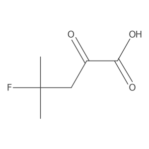4-Fluoro-4-methyl-2-oxopentanoic acid结构式