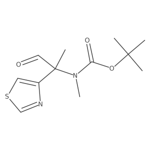 tert-butyl N-methyl-N-[1-oxo-2-(1,3-thiazol-4-yl)propan-2-yl]carbamate Structure