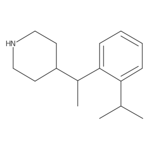 4-{1-[2-(Propan-2-yl)phenyl]ethyl}piperidine结构式