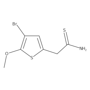 2-(4-Bromo-5-methoxythiophen-2-yl)ethanethioamide Structure