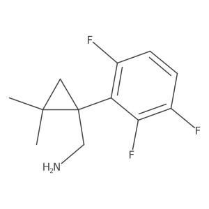 [2,2-Dimethyl-1-(2,3,6-trifluorophenyl)cyclopropyl]methanamine结构式
