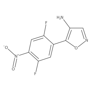 5-(2,5-Difluoro-4-nitrophenyl)-1,2-oxazol-4-amine Structure